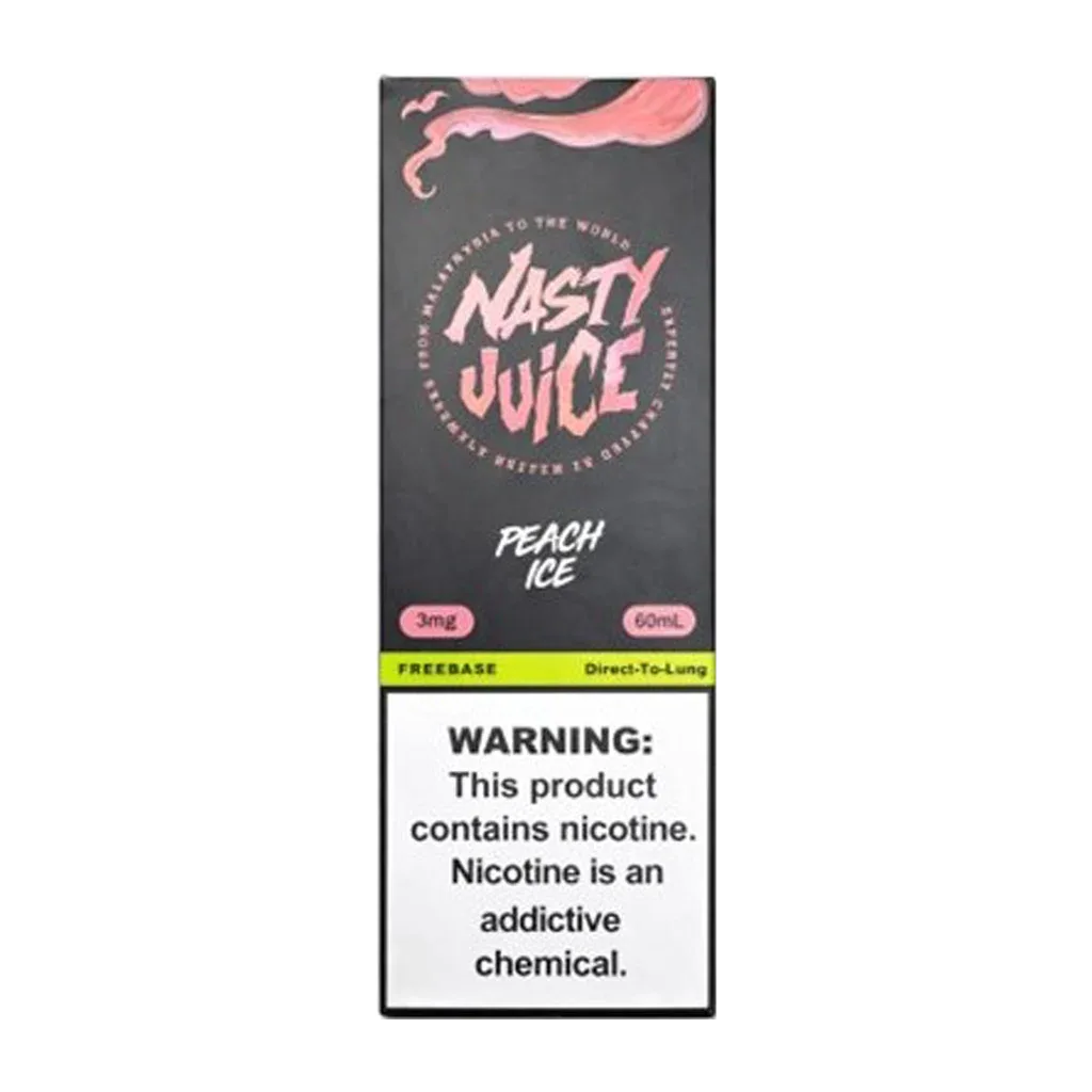 جویس نستی هلو یخ | Nasty Juice Peach Ice 🍑❄️ | طعمی مخملی و خنک