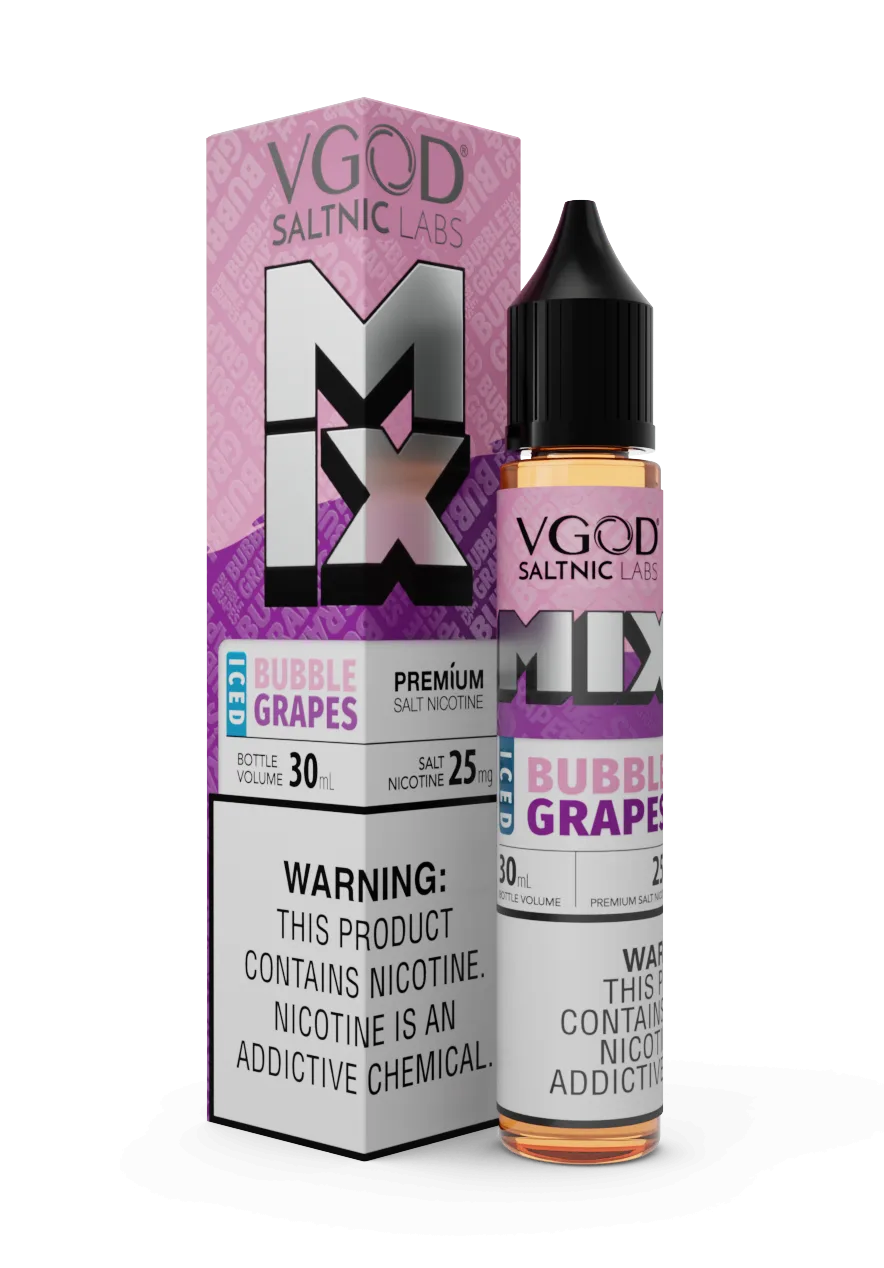 سالت نیکوتین ویگاد آدامس انگور یخ | VGOD Grape Gum Ice MIX