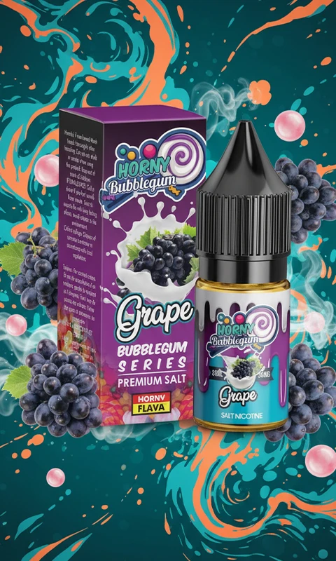 سالت نیکوتین هورنی فلاوا آدامس بادکنکی انگور