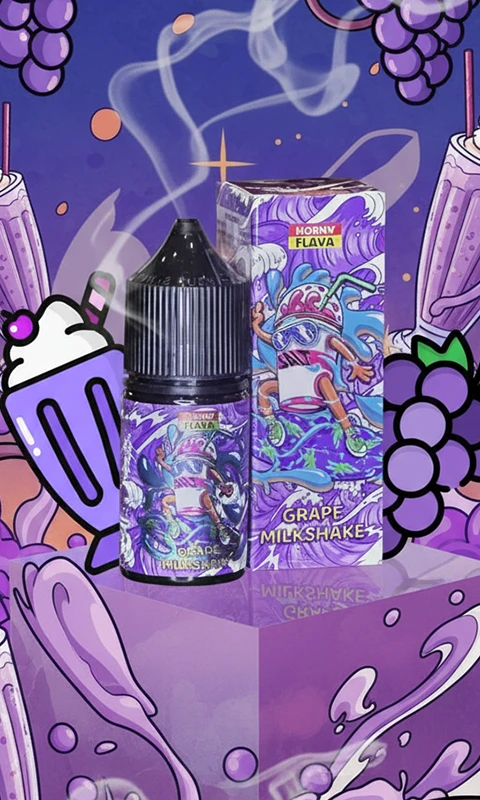 سالت نیکوتین هورنی فلاوا میلک شیک انگور