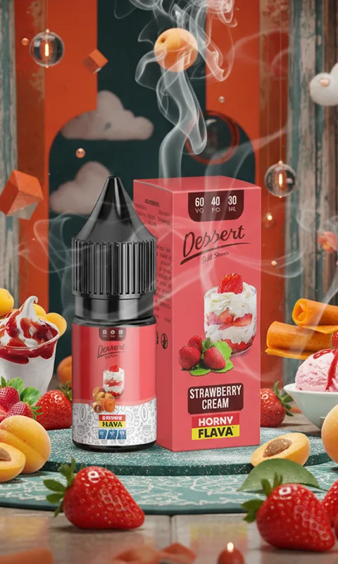 سالت نیکوتین هورنی فلاوا توت‌فرنگی خامه