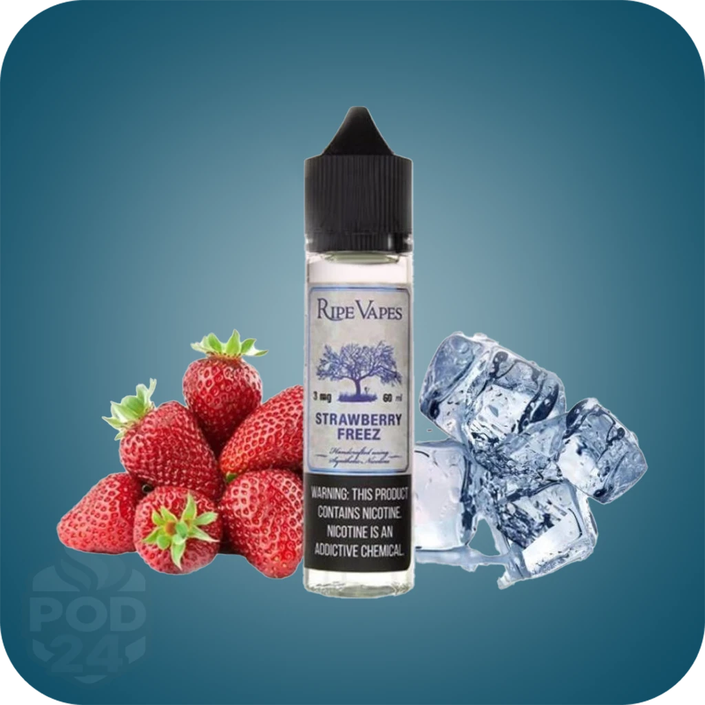 جویس توت فرنگی یخ رایپ ویپز | Ripe Vapes Strawberry Freez