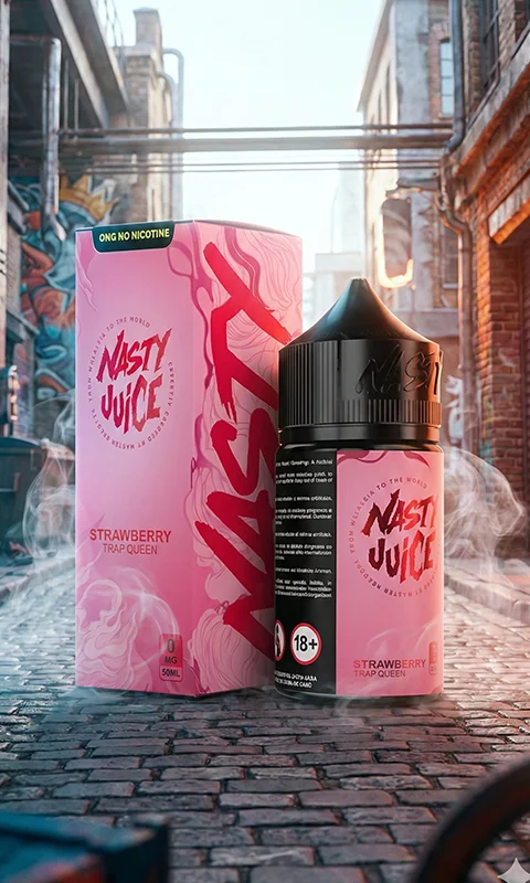 خرید جویس نستی توت فرنگی جویس نستی تراپ کویین Nasty Juice Trap Queen Strawberry