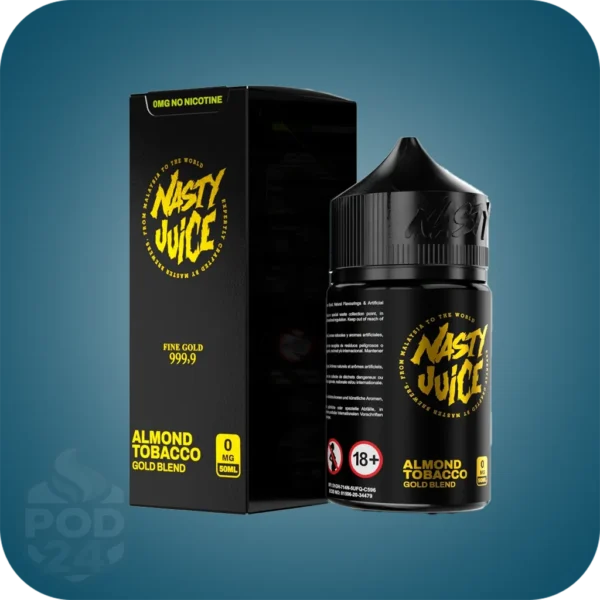 جویس نستی گلد بلند (تنباکو بادام) | Nasty Gold Blend 🍂🥇 | لوکس و ملایم