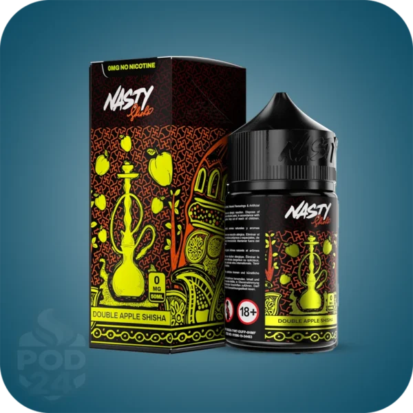جویس نستی دو سیب (سری شیشه) | Nasty Shisha Double Apple 🍎🍏 | طعم اصیل قلیان