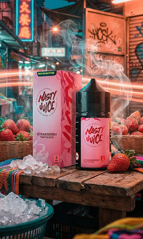 خرید سالت نستی تراپ کویین سالت نیکوتین نستی تراپ کویین Nasty Salt Trap Queen توت فرنگی