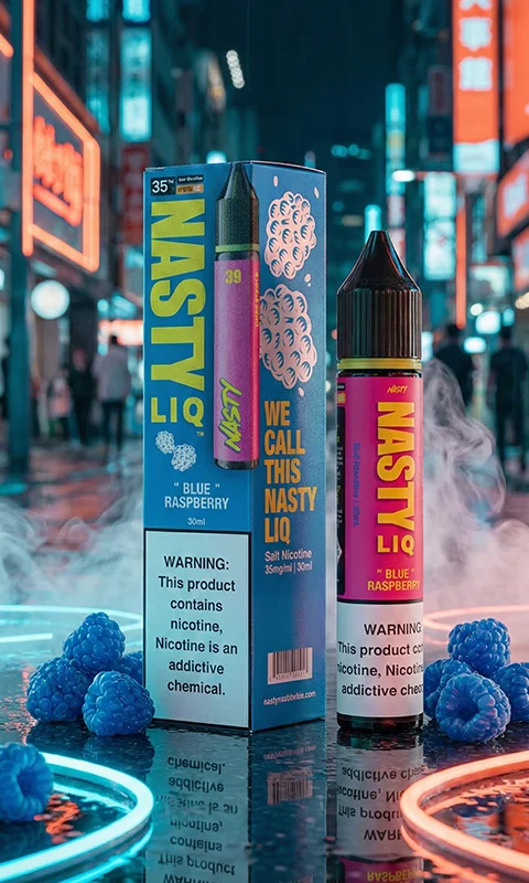 سالت نیکوتین نستی تمشک آبی Nasty Salt Blue Raspberry