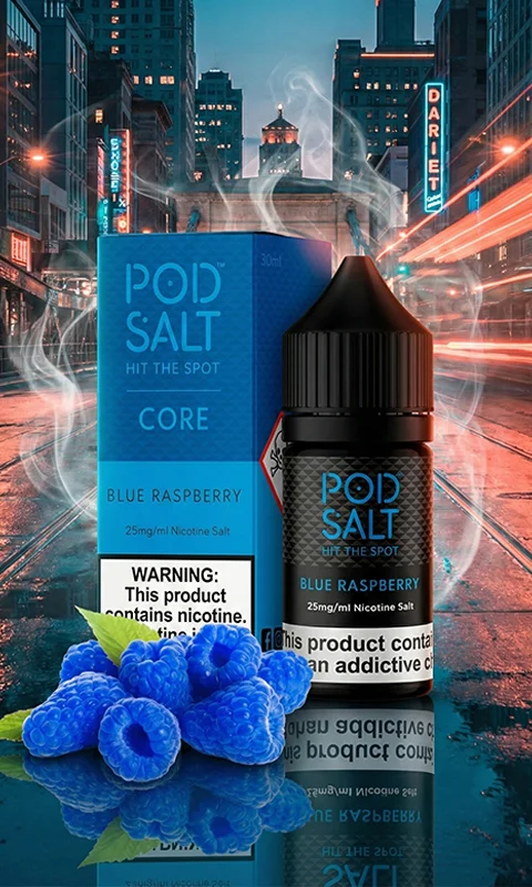 خرید سالت پادسالت بلو رزبری سالت نیکوتین پادسالت بلو رزبری Pod Salt Blue Raspberry