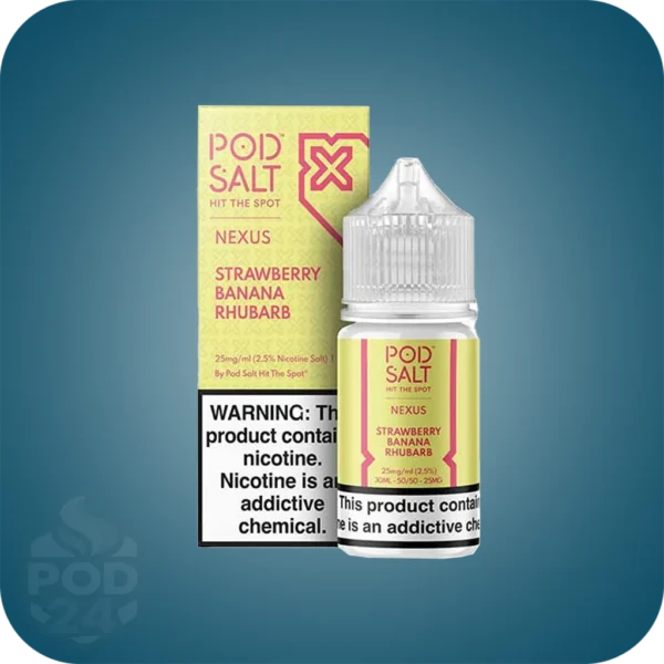 سالت نیکوتین پادسالت توت فرنگی موز ریواس | Strawberry Banana Rhubarb