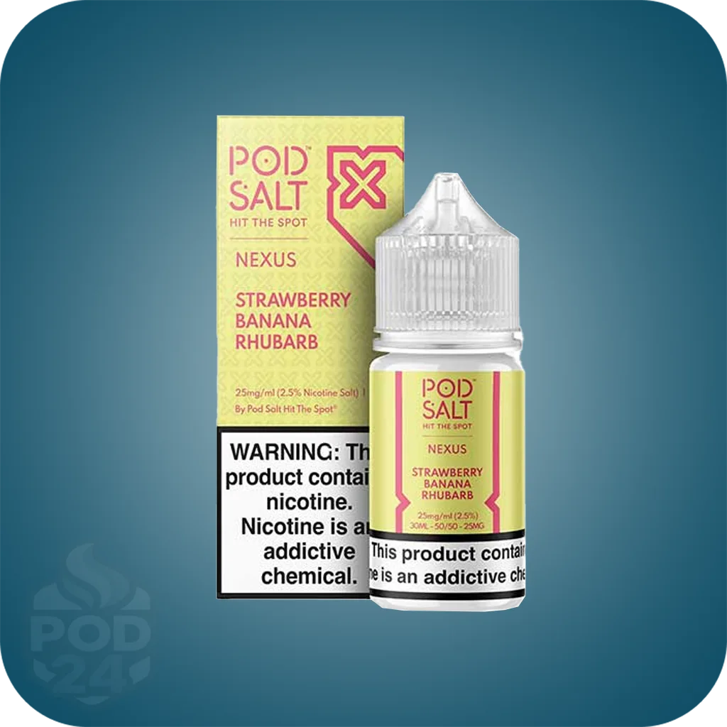 سالت نیکوتین پادسالت توت فرنگی موز ریواس | Strawberry Banana Rhubarb
