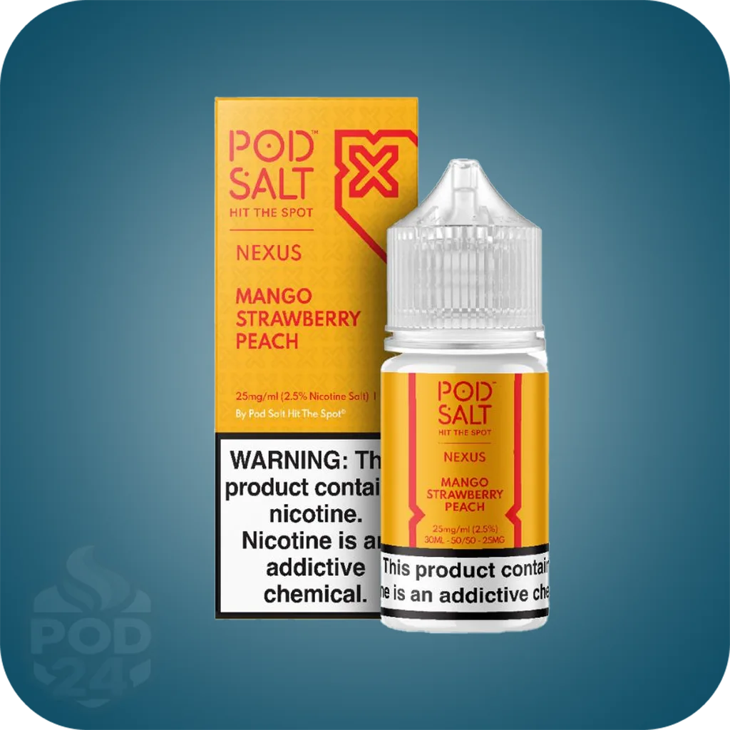 سالت نیکوتین پادسالت توت فرنگی هلو انبه | Strawberry Peach Mango