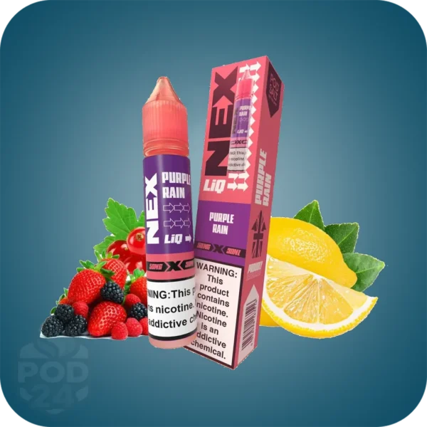 سالت پادسالت پرپل رین | Pod Salt Purple Rain 🍇🍓🍋 | طعم تمشک و بلوبری