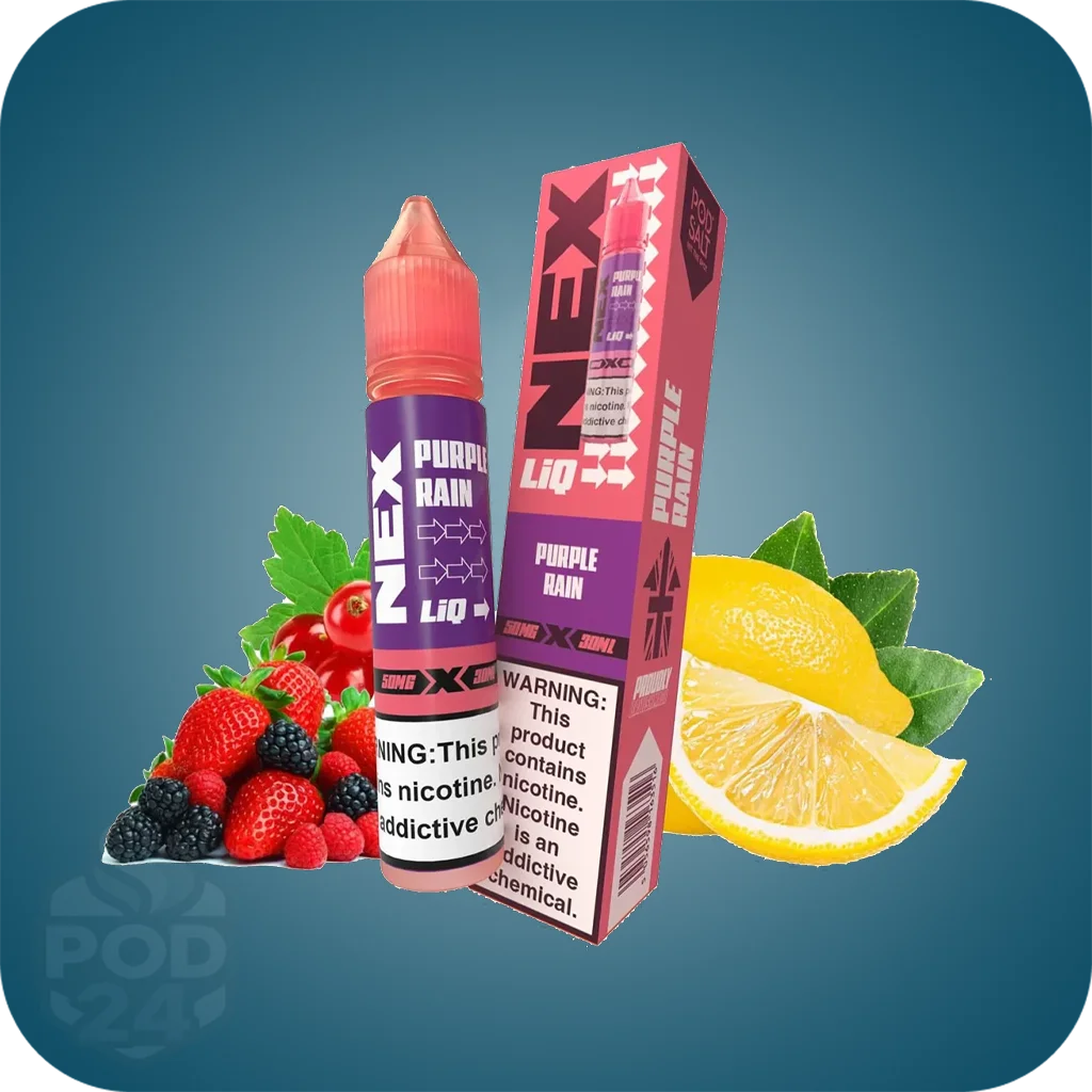 سالت پادسالت پرپل رین | Pod Salt Purple Rain 🍇🍓🍋 | طعم تمشک و بلوبری