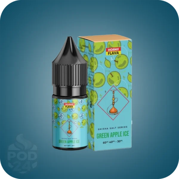 سالت هورنی فلاوا قلیان سیب سبز یخ | Shisha Green Apple Ice