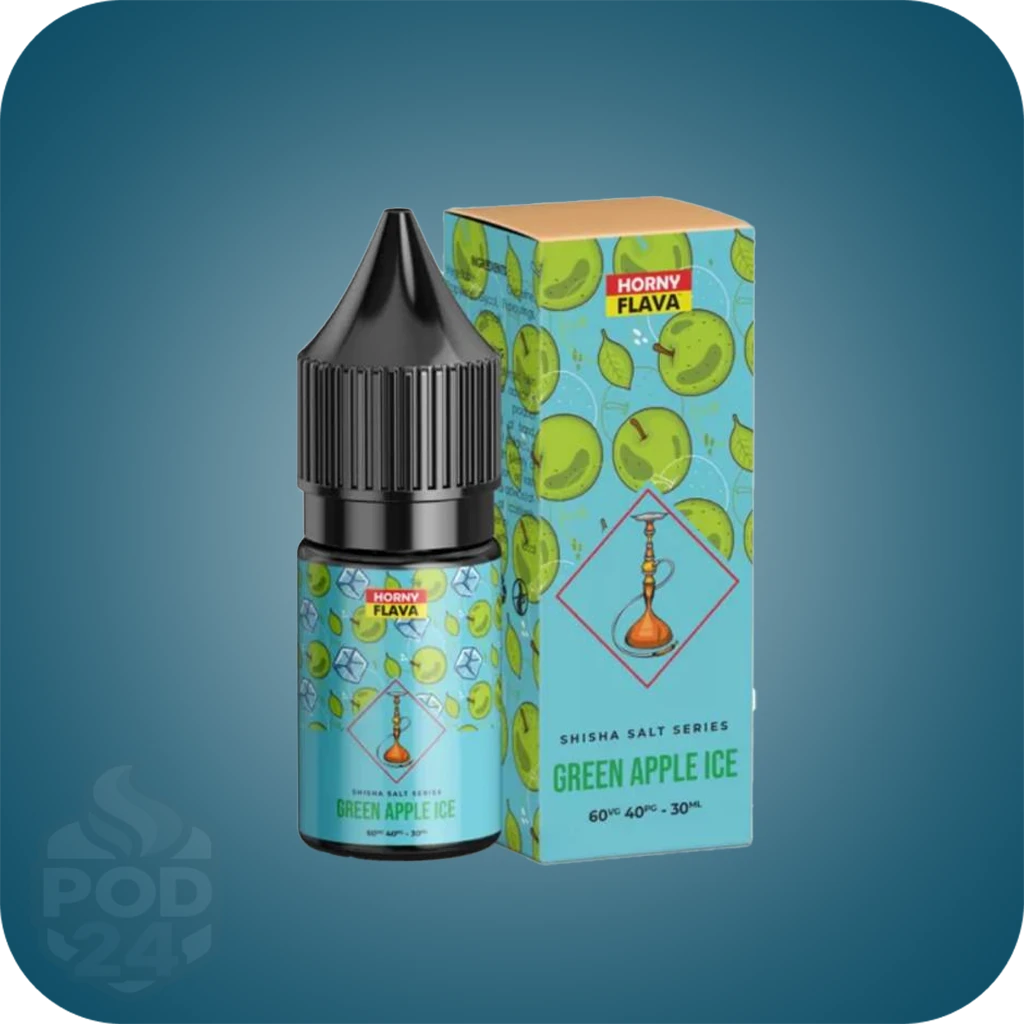 سالت هورنی فلاوا قلیان سیب سبز یخ | Shisha Green Apple Ice