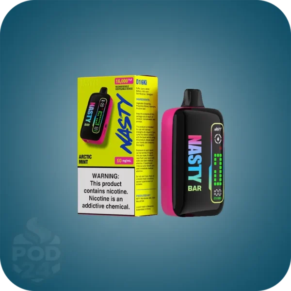 خرید پاد یکبار مصرف نستی ۱۶۰۰۰ پاف | Nasty Bar 16K (نمایشگر دار)