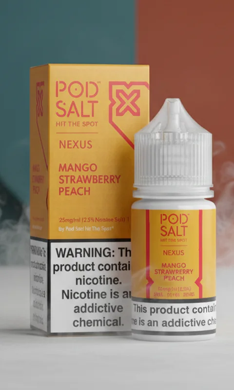 سالت نیکوتین پادسالت انبه هلو توت‌فرنگی