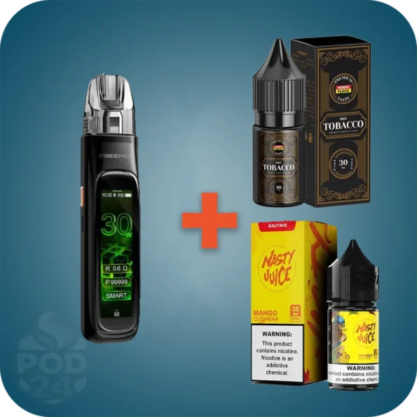 پکیج طلایی فریمکس | دستگاه هوشمند + ۲ سالت + کارتریج