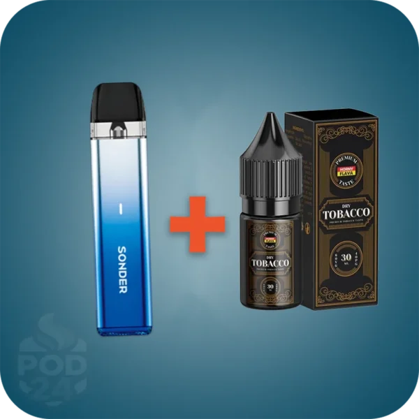 پکیج اقتصادی ترک سیگار | پاد ساندر Q لایت + سالت هورنی توباکو خشک