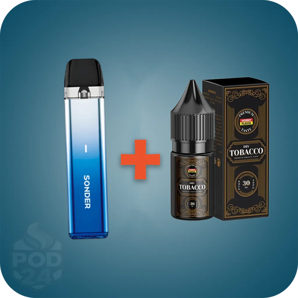 پکیج اقتصادی ترک سیگار | پاد ساندر Q لایت + سالت هورنی توباکو خشک