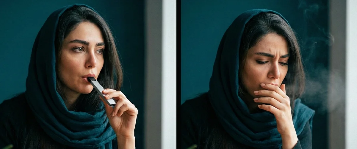 چرا ویپ باعث سرفه میشود