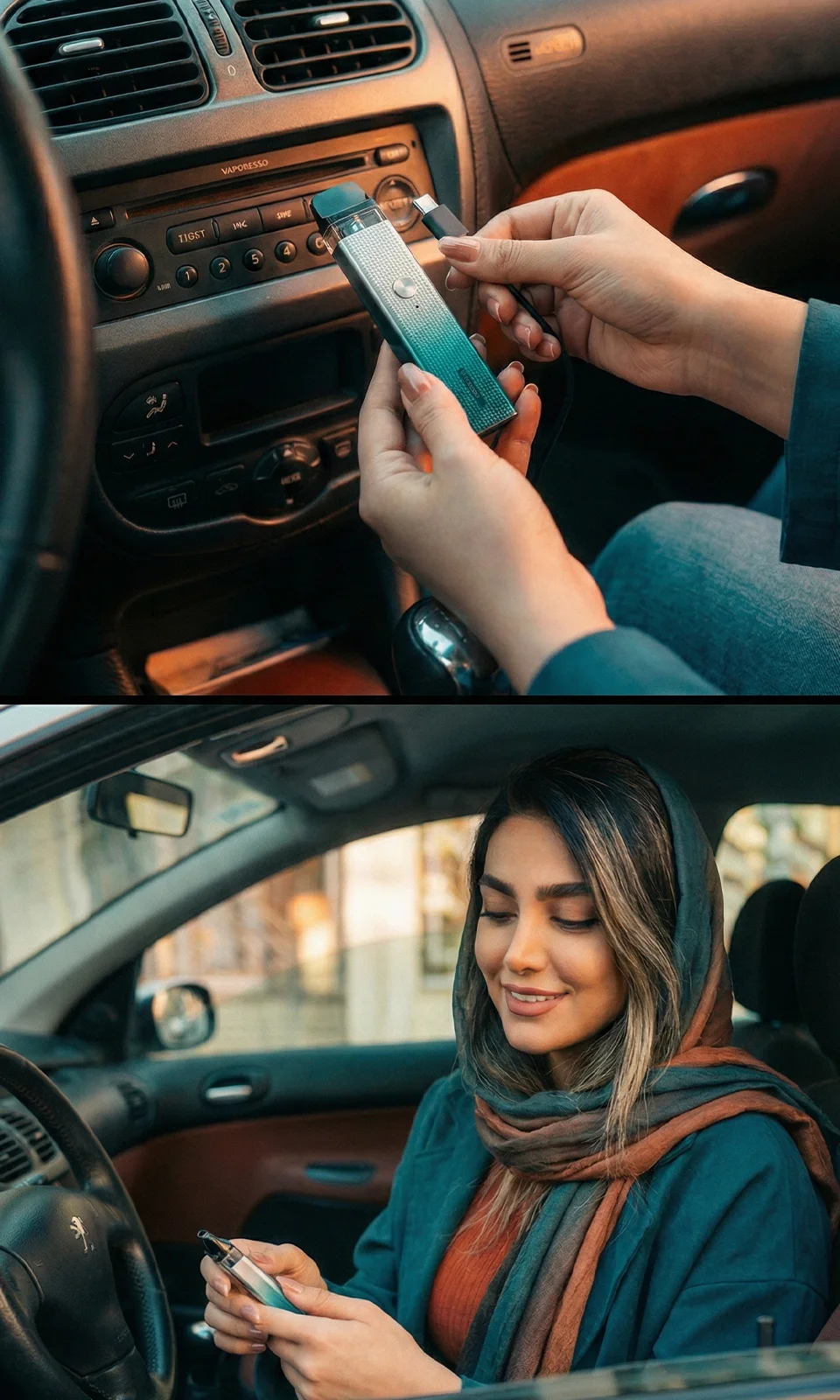 شارژ ویپ در ماشین